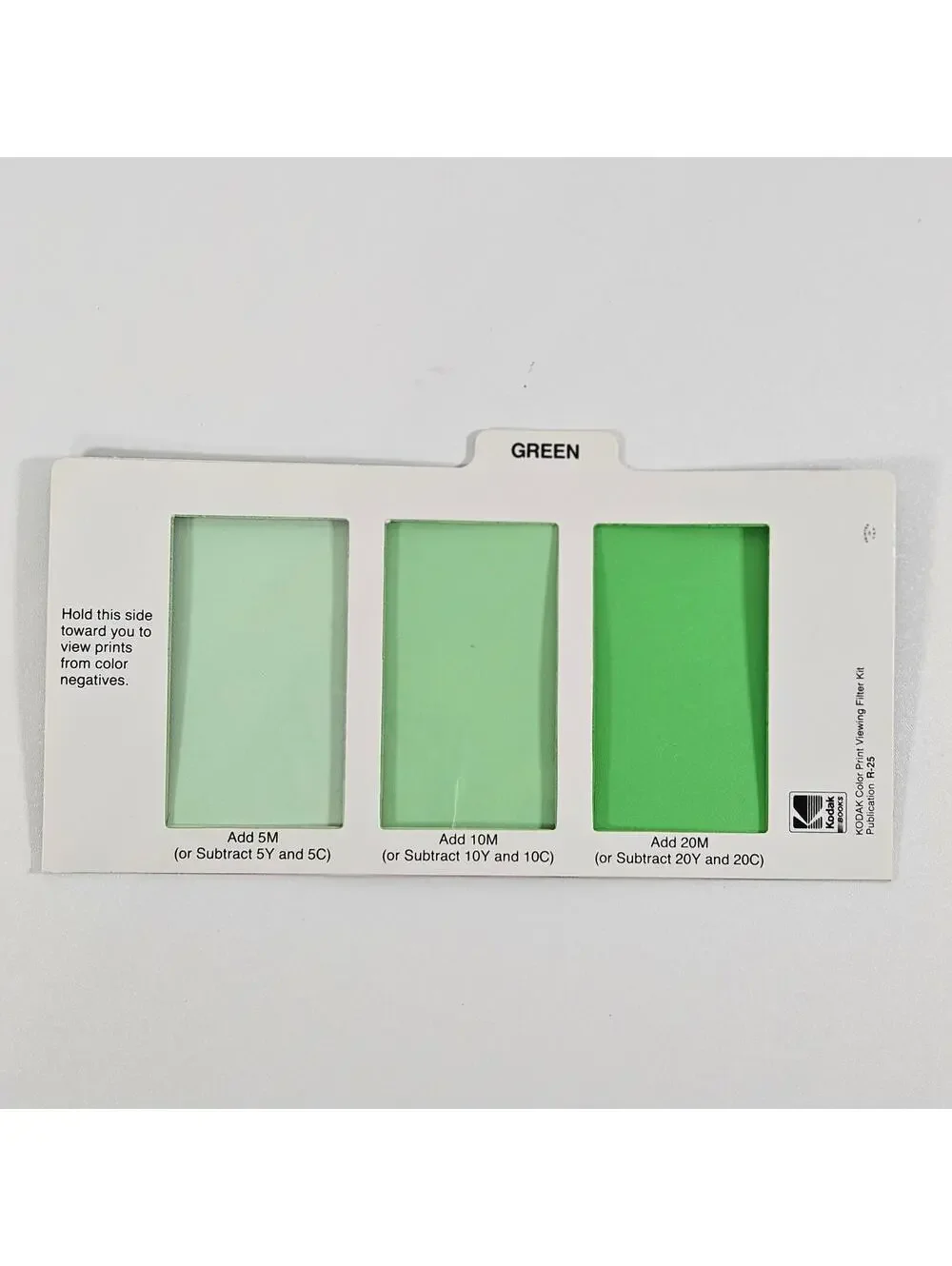 Vintage Kodak Color Print Viewing Filter Kit R-25 Darkroom Photo Filters